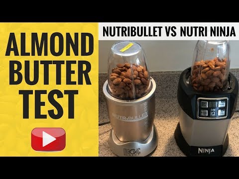 Видео: Nutribullet против Nutri Ninja (ТЕСТ С МИНДАЛЬНЫМ МАСЛОМ!)