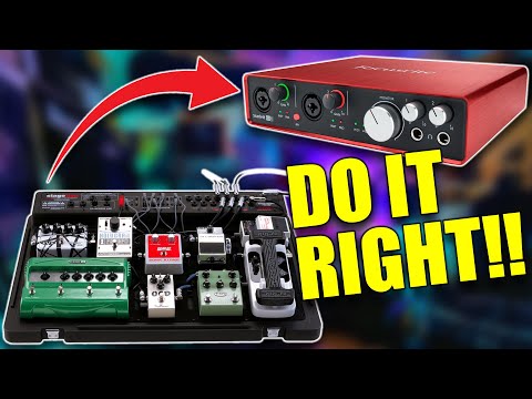 Видео: Как подключить ГИТАРНЫЕ ПЕДАЛИ к аудиоинтерфейсу и DAW (и это не будет звучать как дерьмо!!)