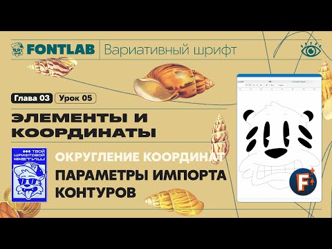 Видео: ДВШ 03-05 Округление координат – Параметры импорта контуров и рисунков – Урок Fontlab