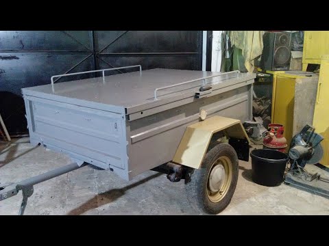 Видео: Ремонт автомобильного прицепа для бурения бетона.