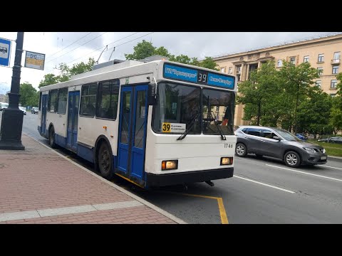 Видео: Троллейбус, маршрут №39 в парк ВМЗ-5298.00 (ВМЗ-375) б.1746 (05.06.2020) Санкт-Петербург