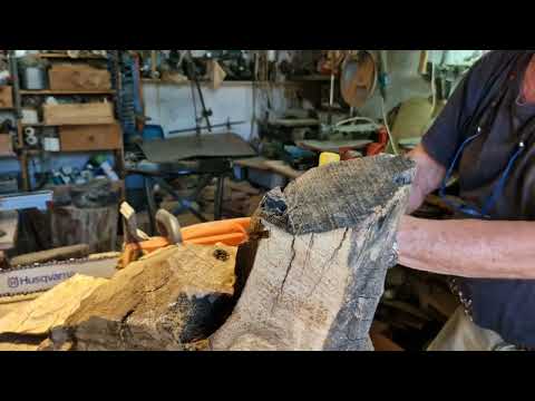 Видео: Началось... #ideasскульптура#diy#tip#резьба_по_дереву#сделайсам#арт#дерево#интерьер#скульптура