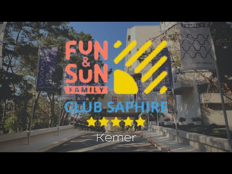 Видео: Отель FUN & SUN Family Club Saphire 5*, п. Текирова, Кемер, Анталия, Турция.