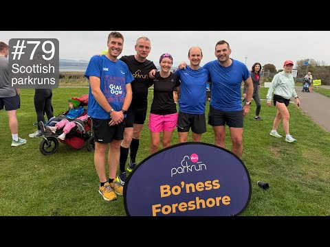 Видео: Забег Parkrun Bo'ness Foreshore — №79 в шотландских забегах Parkrun
