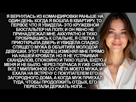 Видео: Я продала дом мужа и сняла 7 миллионов с его счёта, поймав его с любовницей в нашей кровати…