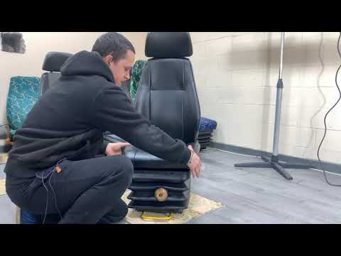 Видео: Сиденье Пилот На Механической Подвеске В Трактор Или Спринтер