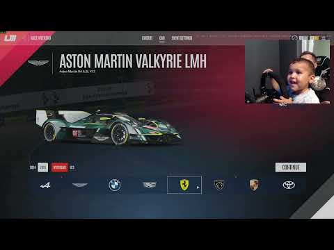 Видео: Калоян на две години и половина играе Le Mans Ultimate