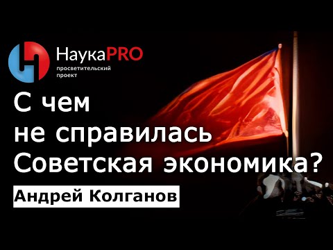 Видео: С чем не справилась Советская экономика? СССР: причины рождения и ухода – Андрей Колганов | Научпоп