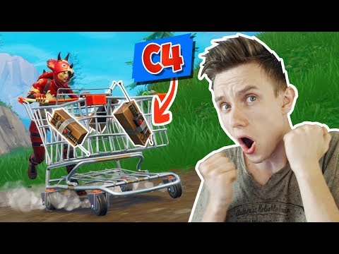 Видео: *C4* ТРОЛЛИНГ ТЕЛЕЖКОЙ [Fortnite Battle Royale]