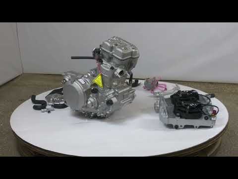 Видео: Двигатель ZONGSHEN NC300S (ZS182MN), 4х клапанный, жидкостное охлаждение, кик + электростартер