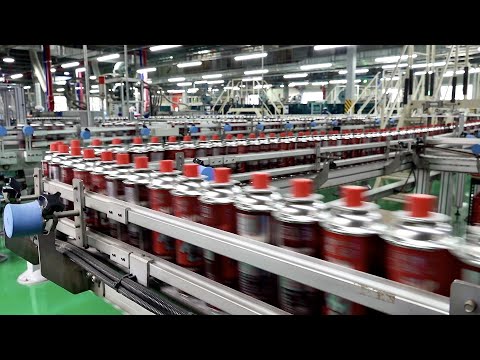 Видео: Массовое производство 700 000 бутанового газа в день. Портативный топливный завод в Корее