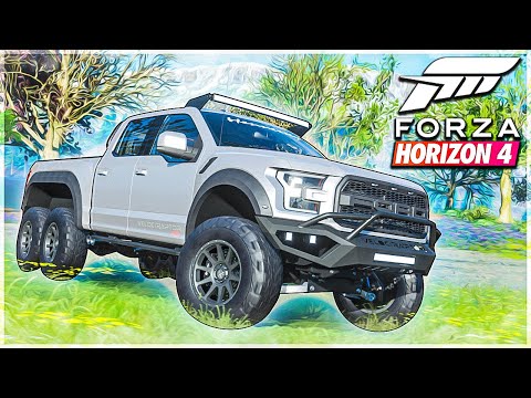 Видео: Выбил Секретную ТАЧКУ! Новый Шестиколесный VELOCIRAPTOR 6x6! - Forza Horizon 4