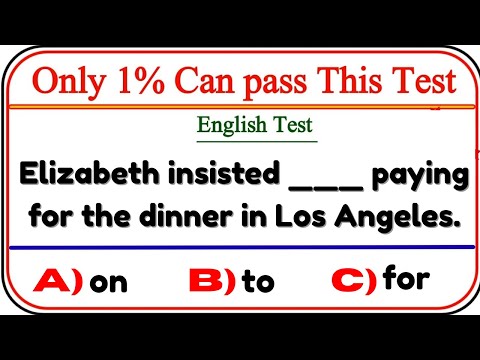 Видео: Тест по английской грамматике: только 1% может пройти этот тест по грамматике!