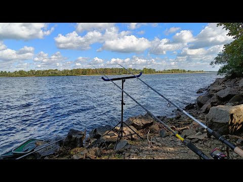 Видео: Ловля фидером леща в сентябре. Днепр, с. Хрещатик.