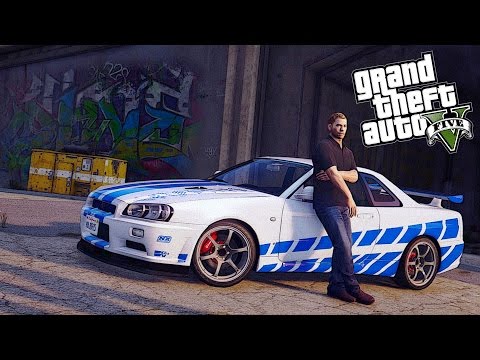 Видео: ГТА 5 ДРИФТ ПАТРУЛЬ - Skyline Брайана О'Коннора - Дрифт Nissan R34 | Полицейские будни # 1