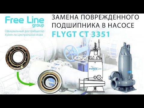 Видео: Замена подшипников и торцевого уплотнения в насосе Flygt CT3351 (Серия С3001) (ENG subs)