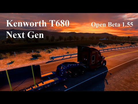 Видео: Обновленный Kenworth T680 Next Gen | American Truck Simulator v1.55 Open Beta | 2K Gameplay POV