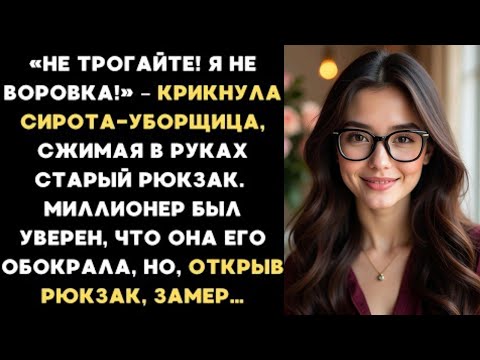 Видео: Не трогайте! Я не воровка! – крикнула сирота-уборщица, сжимая в руках старый рюкзак...