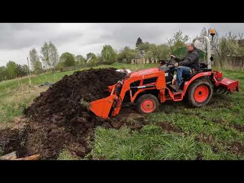 Видео: Погрузчик на минитрактор Кубота/Кентавр-344