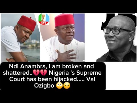 Видео: Нди Анамбра, я сломлен и разбит...💔💔 Верховный суд Нигерии был захвачен... Вал Озигбо🙄😒