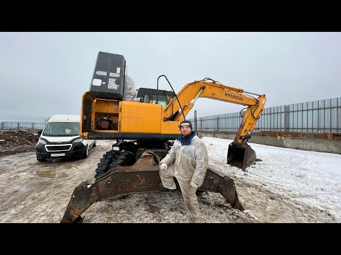 Видео: Осмотр и диагностика колесного экскаватора Hyundai Robex 1400W-7