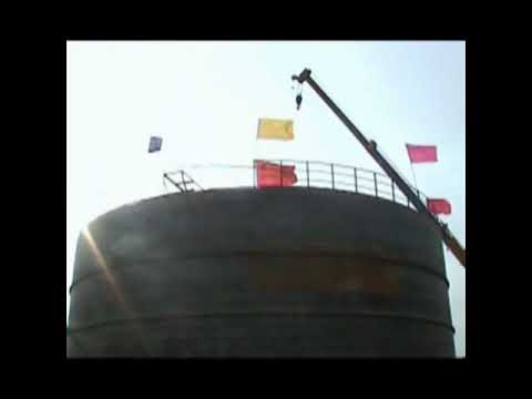 Видео: Система домкратов для строительства резервуаров