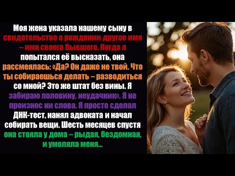 Видео: Моя жена дала нашему сыну другое имя в свидетельстве о рождении — имя её бывшего мужа. Когда я узнал