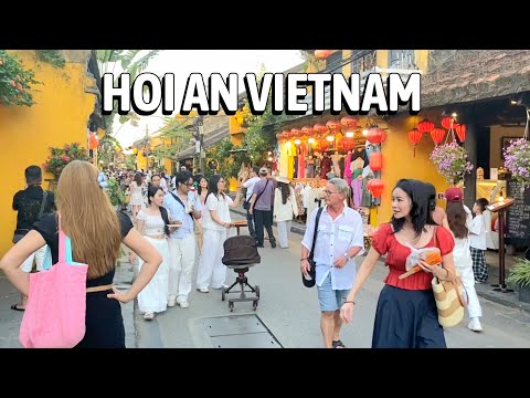 Видео: 🇻🇳 Хойан ВЬЕТНАМ Пешеходный тур | Оживлённый Старый город в субботний вечер