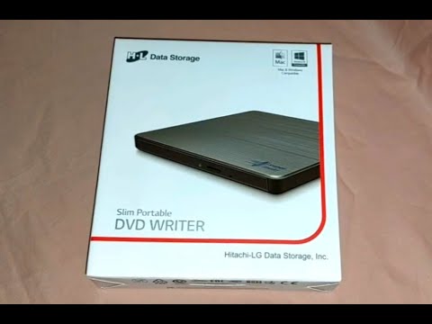 Видео: Внешний оптический привод LG GP60NS60 Silver. Распаковка.