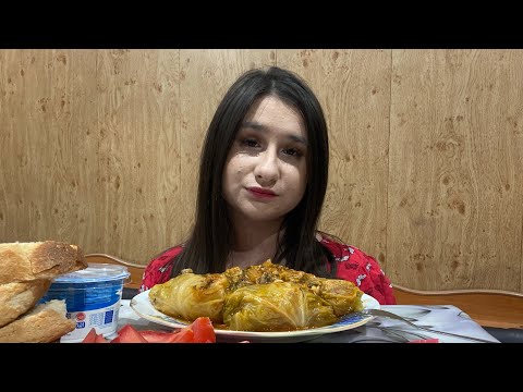 Видео: Мукбанг/ голубцы, овощи! Отвечаю на вопросы!