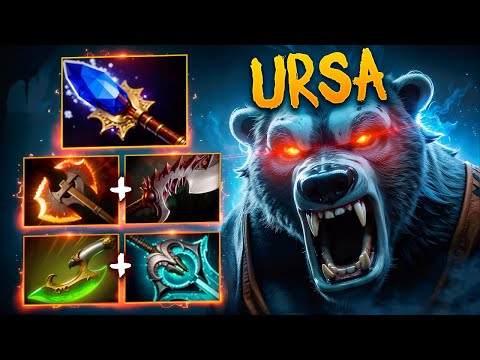 Видео: URSA на 15.000 ММР - Сильнейший керри для РЕЙТИНГА | Урса Дота 2