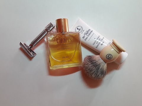 Видео: Бритье. FS badger, RazoRock 37 German slant, TOBS, Derby Premium, Chopin after shave lotion