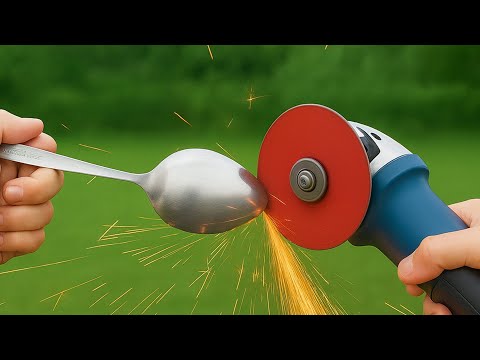 Видео: Вы не поверите, что происходит, когда вы режете ложку! Не все знают этот секрет.
