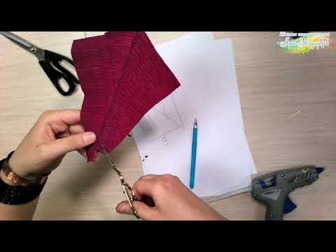 Видео: Бесплатный мастер-класс «Лист папоротника из гофрированной бумаги», декор. Мастер Наталья Дроздова.