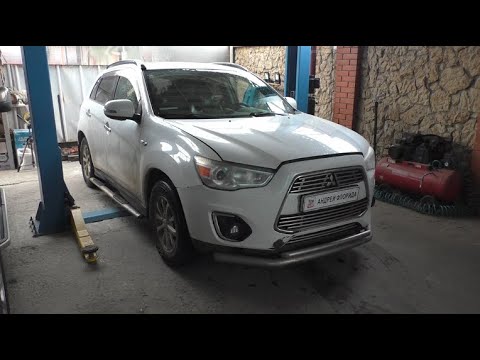 Видео: Посторонний шум в работе двигателя на Mitsubishi ASX Мицубиси АСХ 1,8 2013 года