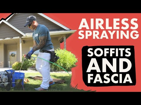 Видео: РАСПЫЛЕНИЕ внешней поверхности дома с помощью безвоздушного распылителя!