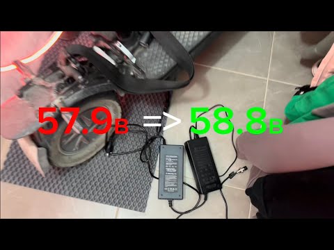 Видео: Kugoo G Booster 52v. Электросамокат не заряжается до конца.