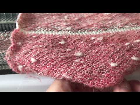 Видео: Ткацкие узоры-вивинг.Студия машинного вязания