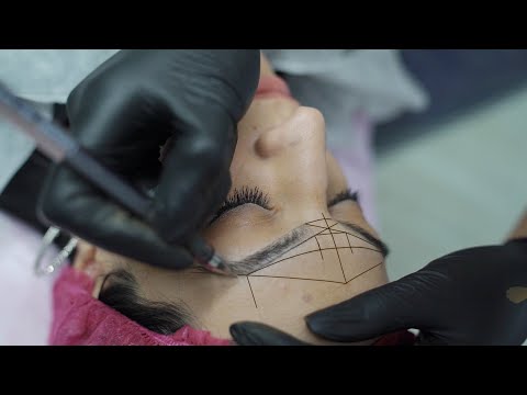 Видео: Микроблейдинг с теневой растушевкой, как сделать идеальные брови? Microblading
