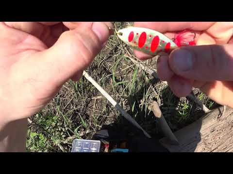 Видео: Рыбалка со спиннингом на вертушки,за мелкими щукарями.