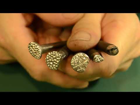 Видео: DIY Homemade stamps in five minutes Самодельные штампы для тиснения по коже Из гвоздей за пять минут