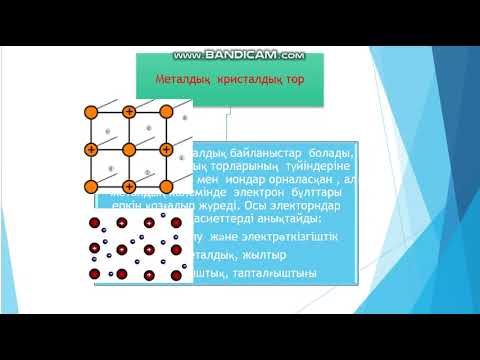 Видео: Кристалдық тор түрлері, байланыс типтері және заттардың қасиеттері арасындағы өзара байланыс