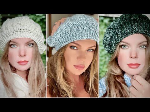Видео: ВЯЖЕМ ТРИ БЕРЕТА КРЮЧКОМ! 🍁 МАСТЕР-КЛАСС!