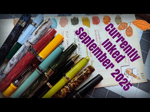 Видео: Текущие перьевые ручки с чернилами:: Сентябрь 2025 г.