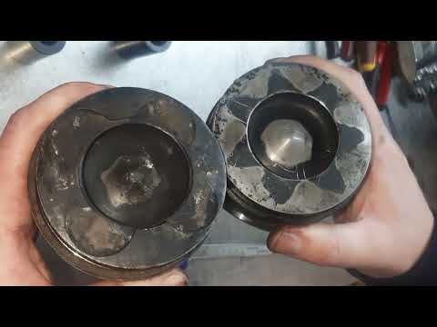 Видео: Поршень М47TU в сравнении с B57 от BMW