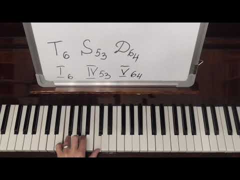 Видео: Соединение трезвучий главных ступеней и их обращений. Вторая последовательность. Практика