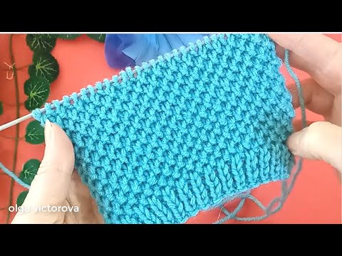 Видео: ПРИГОДИТСЯ ТОЧНО! РЕЛЬЕФНЫЙ УЗОР БИСЕР 986 Вязание Узоры спицами Knitting