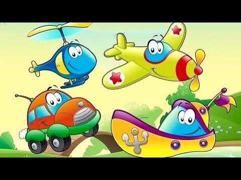 Видео: Самолет , паровоз , трактор | Сборник про транспорт детям 
