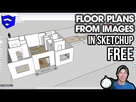 Видео: Создание планов этажей ИЗ ИЗОБРАЖЕНИЙ в SketchUp бесплатно!