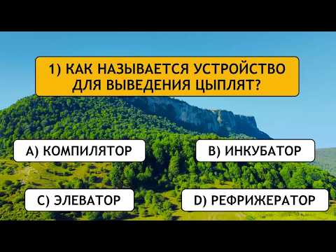 Видео: Испытание для вашей ЭРУДИЦИИ, сможете ли вы решить все 25 вопросов?